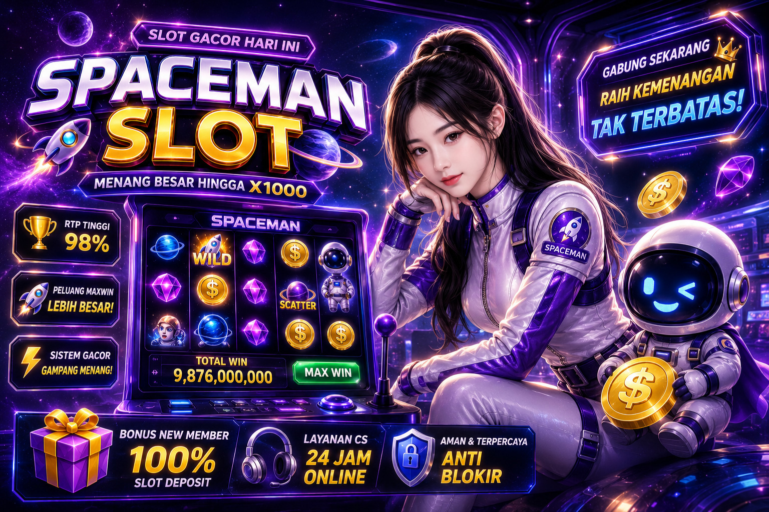 Spaceman Slot Jadi Pilihan Banyak Orang untuk Hiburan Online